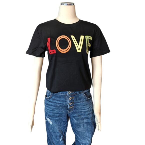 HAYDEN FUZZY LOVE Black T-Shirt NOT a Graphic Tee Large - Picture 5 of 13